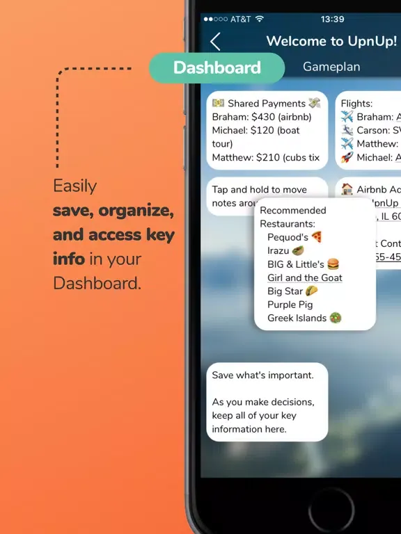 Скриншоты UpnUp - plan trips w/ friends iPad 