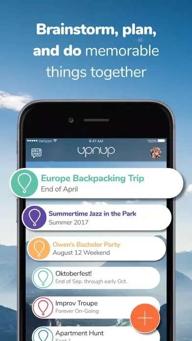 Скриншоты UpnUp - plan trips w/ friends
