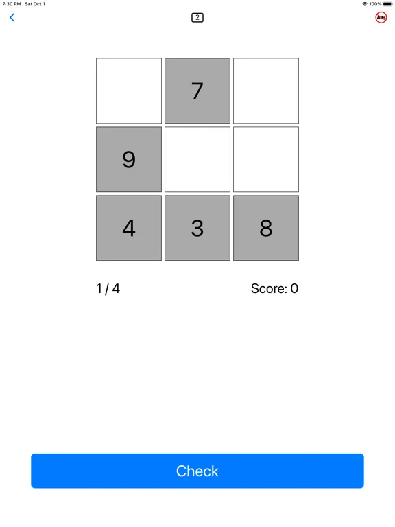 ภาพหน้าจอของ First Grade Math Quiz iPad 