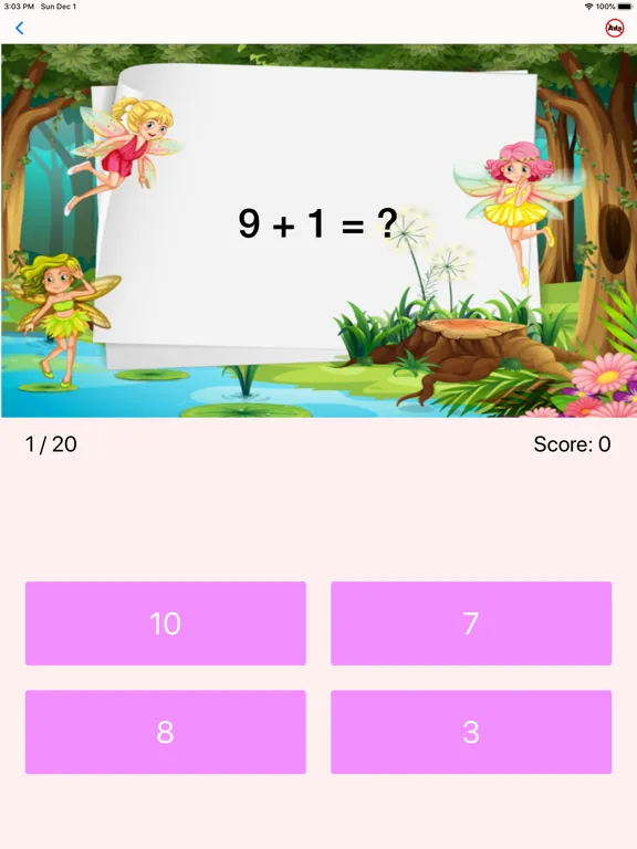 ภาพหน้าจอของ First Grade Math Quiz iPad 
