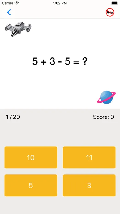 ภาพหน้าจอของ First Grade Math Quiz