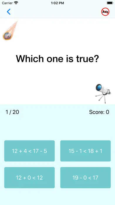 ภาพหน้าจอของ First Grade Math Quiz