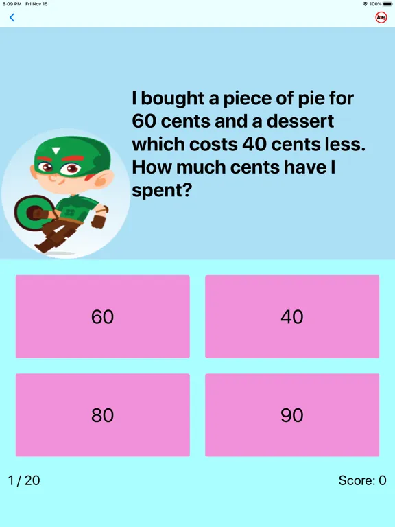 Third Grade Math Quiz iPad  سکرین شاٹس