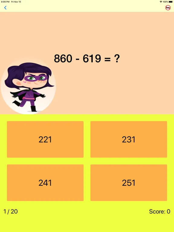 Third Grade Math Quiz iPad  سکرین شاٹس