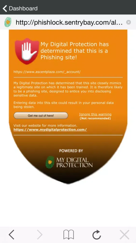 Zrzuty ekranu My Digital Protection