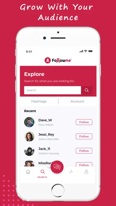 Capturas de tela do FollowMe