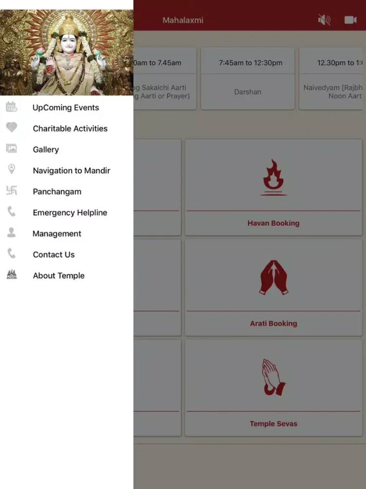 Shri Mahalaxmi Mandir Pune iPad  Screenshots