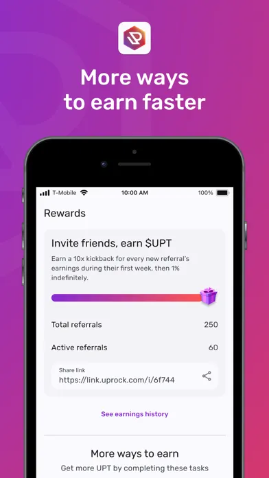 UpRock - AI Rewards for Income Screenshots