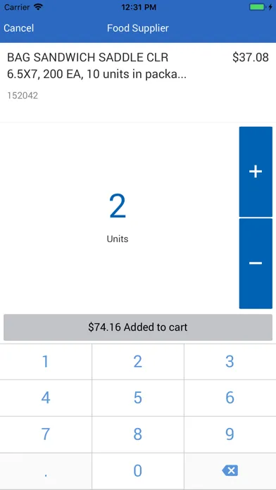 Capturas de tela do Upserve Inventory