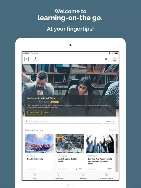 Imarticus Learning Hub iPad  Screenshots