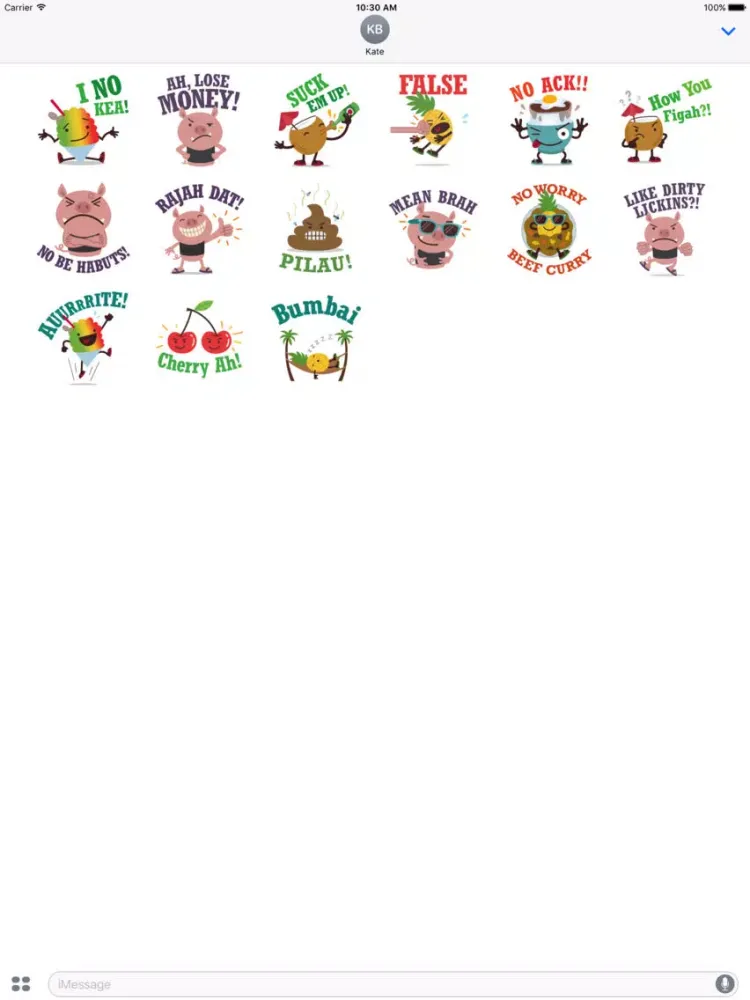 Capturas de pantalla de Alohamojis – Hawaii Stickers 2 iPad 