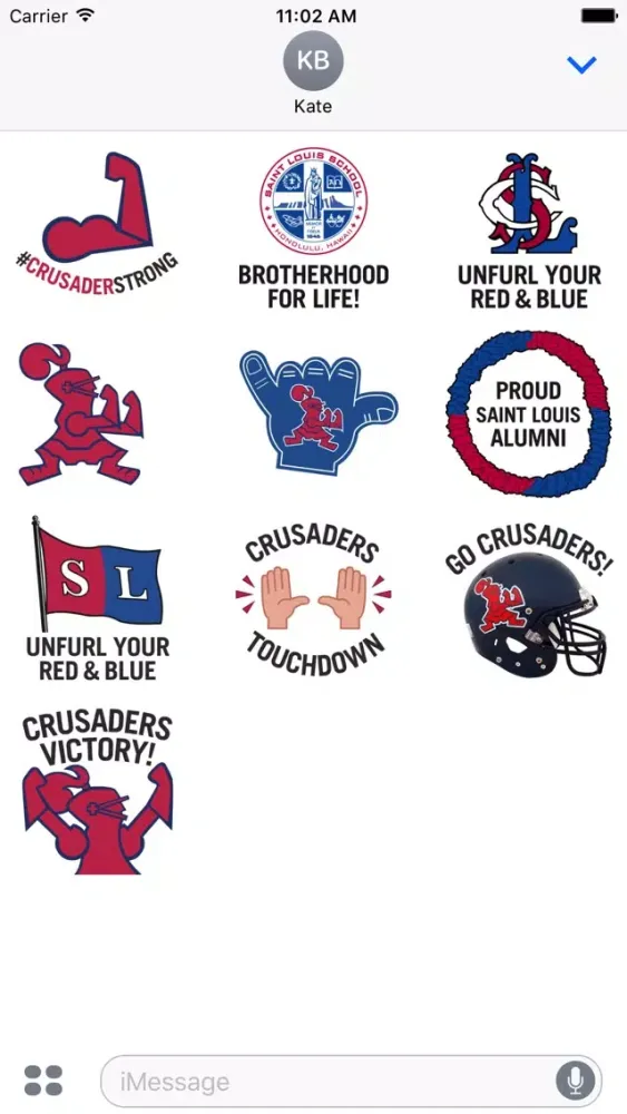 Capturas de tela do Saint Louis Crusaders Stickers
