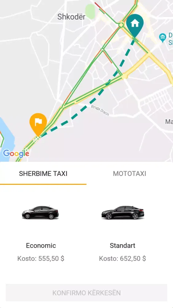 UPs Taxi: Albania Taxi APP Screenshots