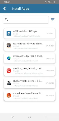 Capturas de tela do APK Installer by Uptodown