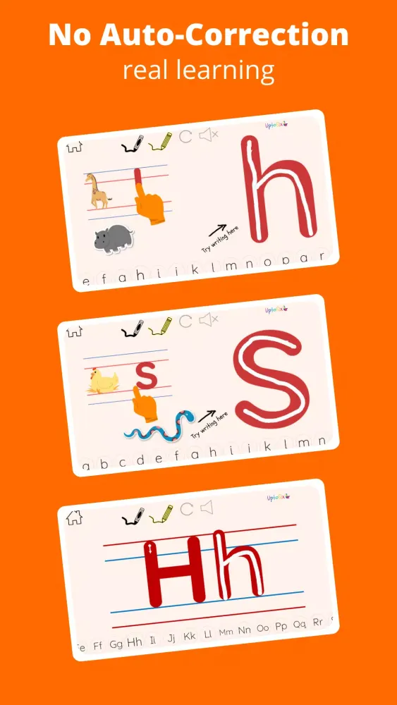 UptoSix Letter Formation Screenshots