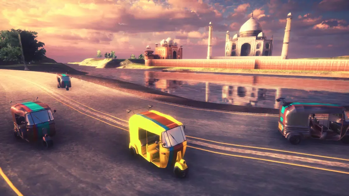 Rickshaw Tuk Tuk Car Racing 3D Screenshots