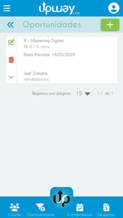 UpWay CRM Screenshots