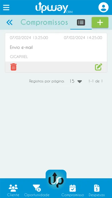 UpWay CRM Screenshots