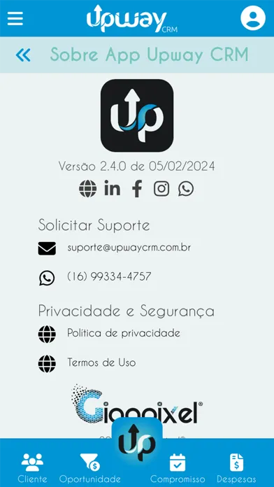 UpWay CRM Screenshots