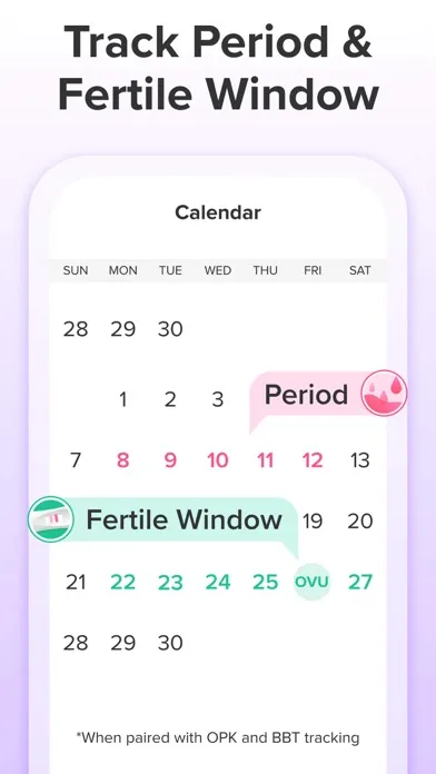 Скриншоты Glow Ovulation & Period App