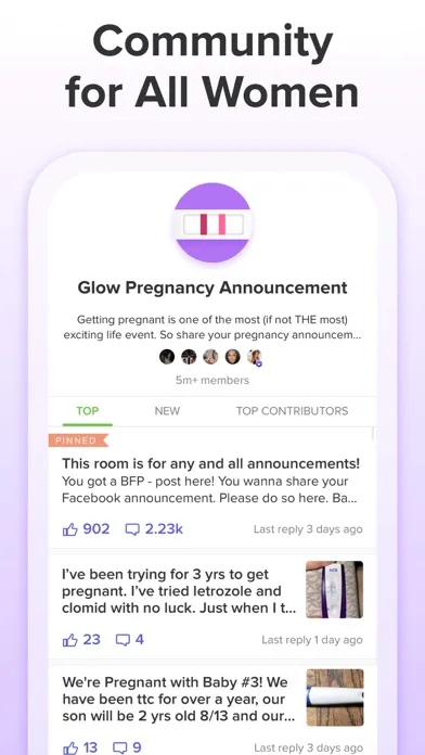 Скриншоты Glow Ovulation & Period App