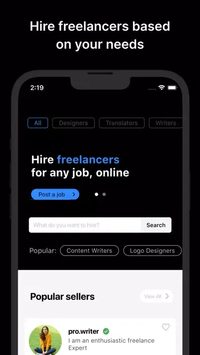 تصاویر UPYO: Hire Freelancer