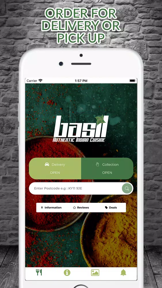 Basil Indian Dunfermline Screenshots