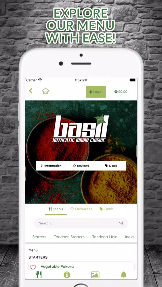 Basil Indian Dunfermline Screenshots