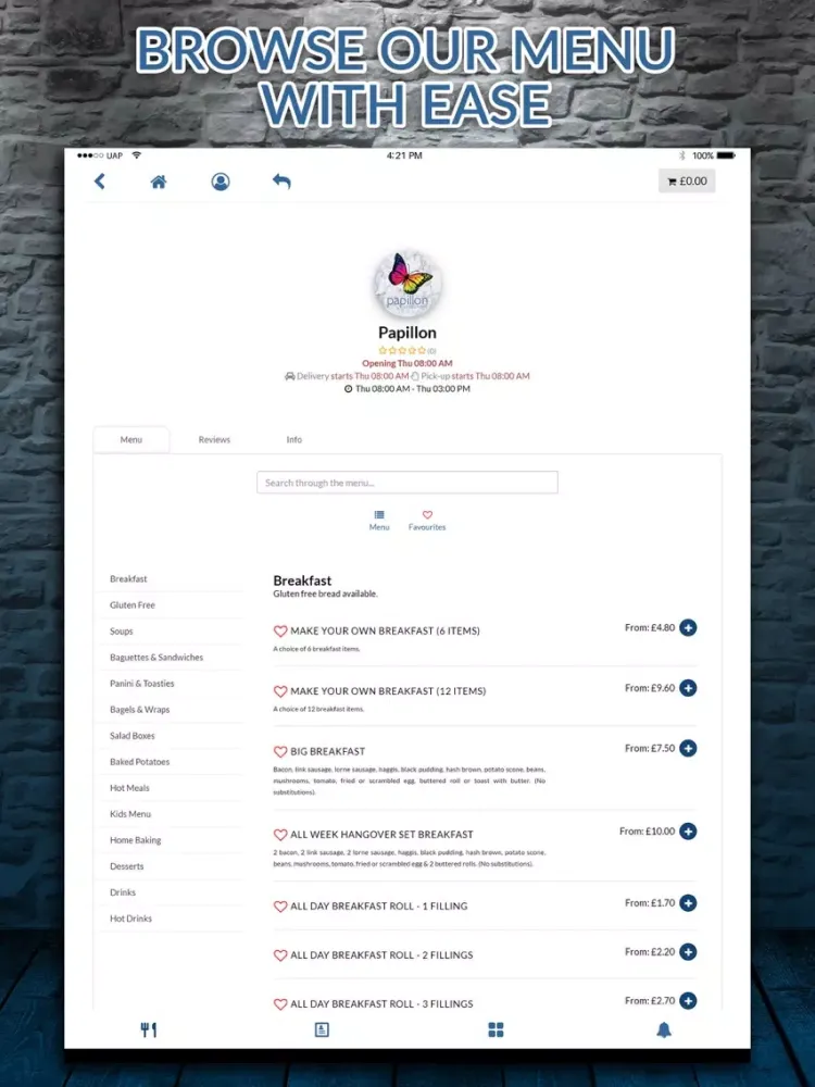 Скриншоты Papillon iPad 
