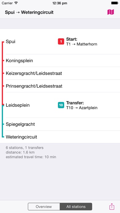 Amsterdam Rail Map Lite Screenshots