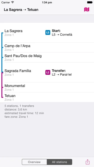 صور Barcelona Rail Map Lite