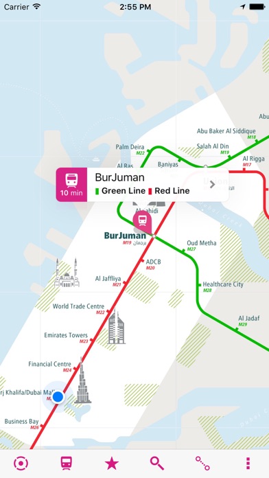 Capturas de tela do Dubai Rail Map Lite