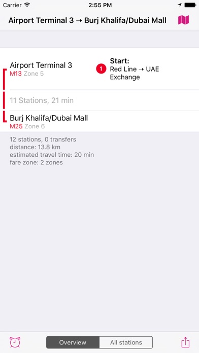 Capturas de tela do Dubai Rail Map Lite