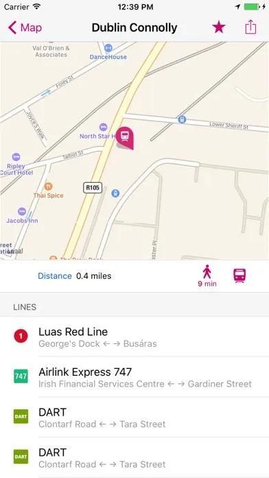 Dublin Rail Map Lite Screenshots