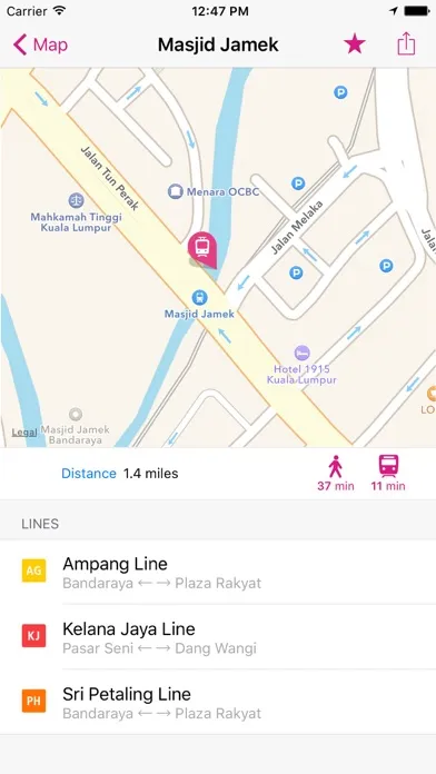 Ảnh chụp màn hình của Manila Rail Map Lite
