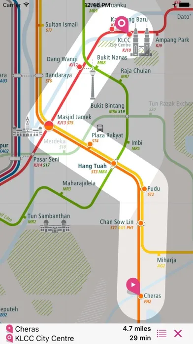 Ảnh chụp màn hình của Manila Rail Map Lite
