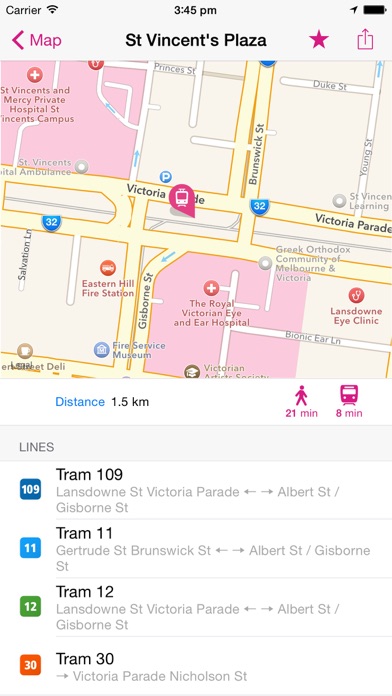 Captures d'écran de Melbourne Rail Map Lite