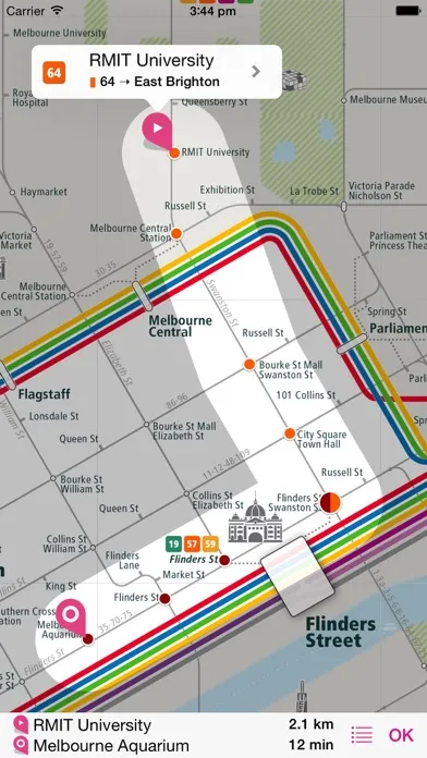 ภาพหน้าจอของ Melbourne Rail Map Lite