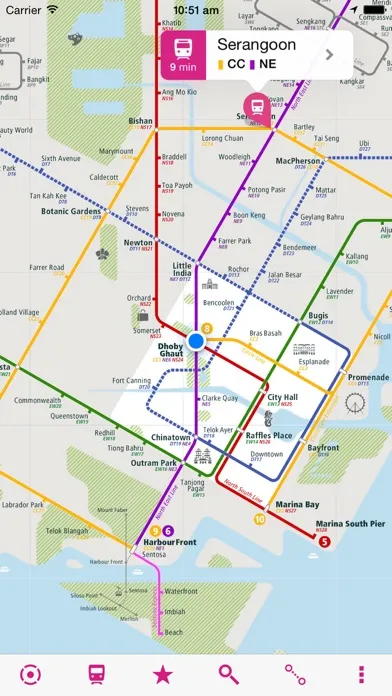Zrzuty ekranu Singapore Rail Map Lite
