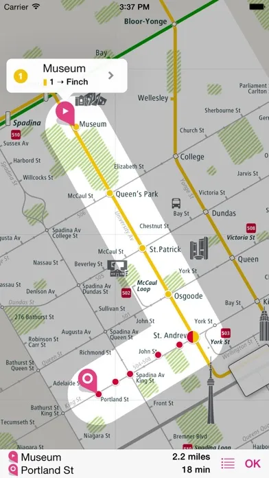 Toronto Rail Map Lite স্ক্রিনশট