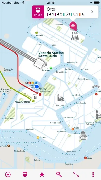 Tangkapan layar Venice Rail Map Lite