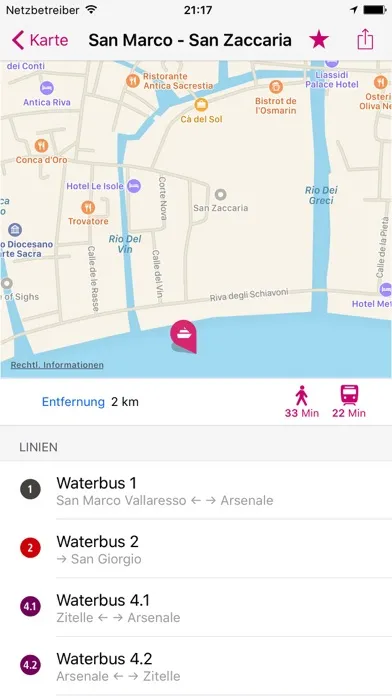 Tangkapan layar Venice Rail Map Lite
