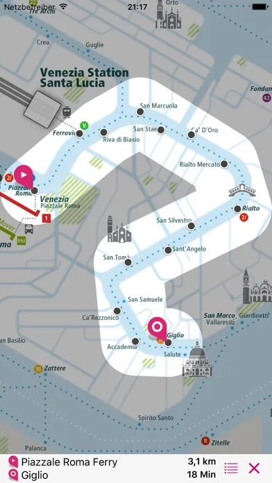 Tangkapan layar Venice Rail Map Lite