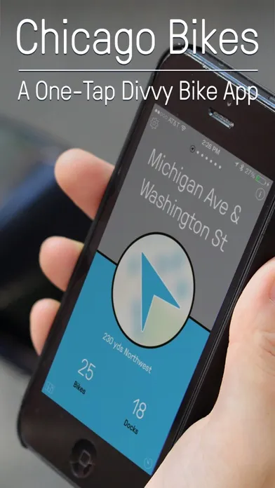 Chicago Bikes — A One-Tap Divvy Bike App Ekran Görüntüleri