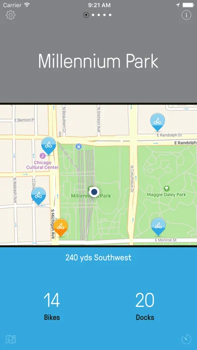 Chicago Bikes — A One-Tap Divvy Bike App Ekran Görüntüleri