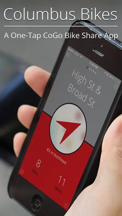 Capturas de pantalla de Columbus Bikes — A One-Tap CoGo Bike Share App