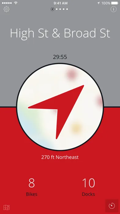 Capturas de pantalla de Columbus Bikes — A One-Tap CoGo Bike Share App