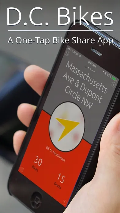 D.C. Bikes — A One-Tap Capital Bike Share App应用截图