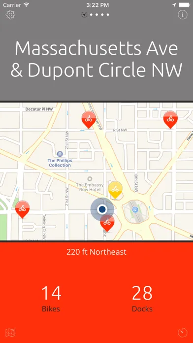 D.C. Bikes — A One-Tap Capital Bike Share App应用截图