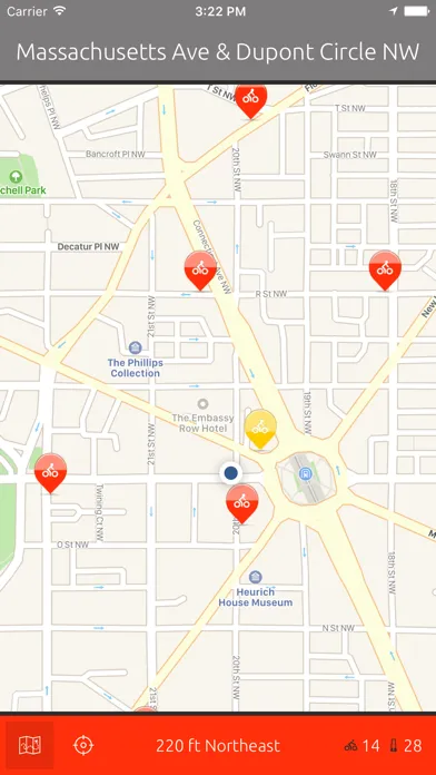 D.C. Bikes — A One-Tap Capital Bike Share App应用截图
